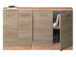 Vicco Armario Para Buhardilla|Armario de cocina para techo inclinado sonoma 140x46x81.6 r-line