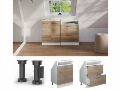 Armario de cocina para techo inclinado sonoma 60x46x81.6 r-line^Vicco Clearance