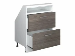 Vicco Armario Para Buhardilla|Armario de cocina para techo inclinado gris noble 60x46x81.6 r-line