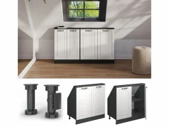 Armario de cocina para techo inclinado blanco casa de campo 80x46x81.6 r-line^Vicco Sale
