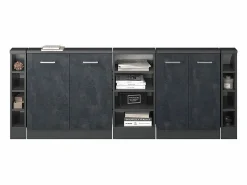 Armario de cocina para techo inclinado hormigón 210x46x81.6 r-line^Vicco Hot