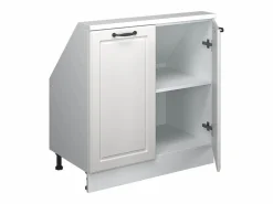 Vicco Armario de cocina para techo inclinado blanco casa de campo 80x46x81.6 r-line Blanco roto Best