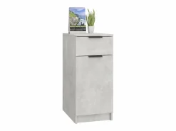 vidaxl Armario de escritorio madera contrachapada 33,5x50x75 cm Gris Hot