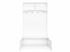 Armario de guardarropa/pasillo con 2 puertas y perchero - 101,5 x 47 x 183 cm - Tablero de partículas -^Merax