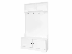 Armario de guardarropa/pasillo con 2 puertas y perchero - 101,5 x 47 x 183 cm - Tablero de partículas -^Merax