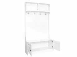 Armario de guardarropa/pasillo con 2 puertas y perchero - 101,5 x 47 x 183 cm - Tablero de partículas -^Merax