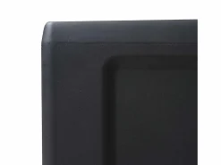 vidaxl Armario de jardín con 3 estantes Negro Discount