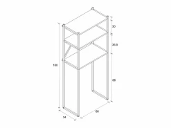 VCM Mueble Para Lavadora|Armario de lavadora Insasi