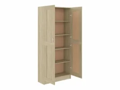 Armario de libros contrachapada color roble 82,5x30,5x185,5 cm^vidaxl Outlet