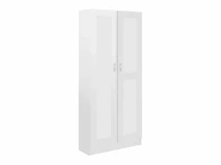 vidaxl Vitrina|Armario de libros contrachapada brillo 82,5x30,5x185,5cm