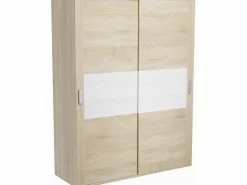 Muebles Niño|Armario de Madera con 2 Puertas Correderas y Altillo – Puccini Andersen, Ideal para Dormitorios de Matrimonio e Infantiles, 150x208x55 cm