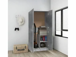 Armario de madera contrachapada Sonoma 82,5x51,5x180 cm ES230124^ Best