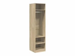 vidaxl Armario de madera contrachapada color roble 50x50x200 cm Color natural claro Best