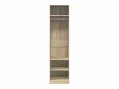 vidaxl Armario de madera contrachapada color roble 50x50x200 cm Color natural claro Best