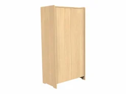 Sauthon Muebles Niño|Armario de madera de 2 puertas, decoración roble miel