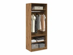 Armario de madera de ingeniería roble artesanal 80x50x200 cm ES629820^ Online