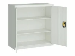 Armario de oficina con 2 puertas 90 cm Acero^ Best