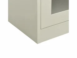 vidaxl Armario Oficina|Armario de oficina de acero claro 90x40x90cm