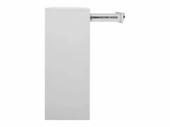 vidaxl Cajonera De Escritorio|Armario de oficina de acero claro 90x40x102 cm