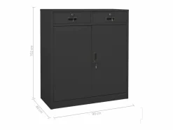 Armario de oficina de acero 90x40x102 cm^vidaxl Online