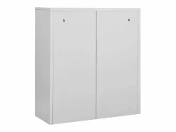 vidaxl Armario de oficina de acero claro 90x40x102 cm Gris Sale
