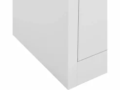 vidaxl Armario de oficina de acero claro 90x40x102 cm Gris Sale