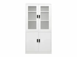vidaxl Armario de oficina de acero 90x40x180 cm Blanco Online