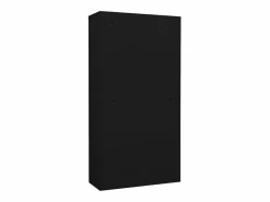 vidaxl Armario de oficina de acero 90x40x180 cm Negro