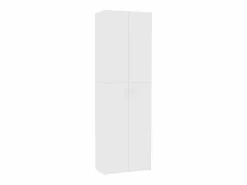 vidaxl Armario de oficina de madera contrachapada 60x32x190 cm Blanco Clearance