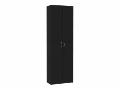 vidaxl Armario de oficina de madera contrachapada 60x32x190 cm Negro
