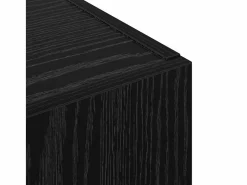 Armario de oficina de roble negro de 60 x 32 x 115 cm de madera de ingeniería^ Discount