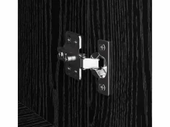 Armario de oficina de roble negro de 60 x 32 x 115 cm de madera de ingeniería^ Discount