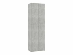 Armario de oficina hormigón 60x32x190 cm Madera de ingeniería Gris