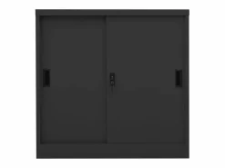 Armario de oficina puerta corredera acero antracita 90x40x90cm ES336471 Gris antracita New
