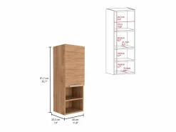 Armario de Pared baño Mila, con estantes , 81.71 cm X 29.99 cm X 25.50 cm , Beige^TuHome Sale