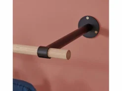 Armario de pared de madera y metal L100 cm LOLA Negro Best