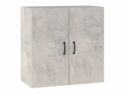Armario de pared madera contrachapada hormigón 60x31x60 cm ES921582 Gris Outlet