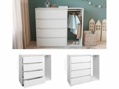 Vicco Muebles Niño|Armario de ropa para niños 120x48x101.9 ruben