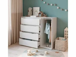Vicco Muebles Niño|Armario de ropa para niños 120x48x101.9 ruben