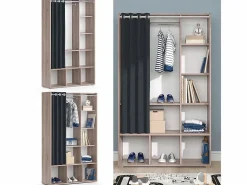 Vicco Muebles Niño|Armario de ropa para niños sonoma 105.8x38x178.1 luigi