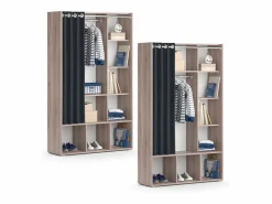 Vicco Muebles Niño|Armario de ropa para niños sonoma 105.8x38x178.1 luigi