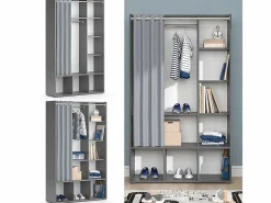 Vicco Armario de ropa para niños 105.8x38x178.1 luigi Gris Hot