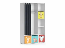 Vicco Armario de ropa para niños 105.8x38x178.1 luigi Blanco