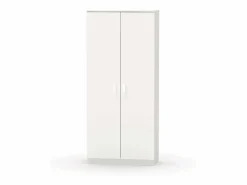 Armario Escobero Multiusos 1 Estante Ajustable 180x80x35 cm Blanco Clearance