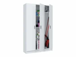 Armario escobero multiusos tres puertas cocina 109x180x37 cm^ Discount