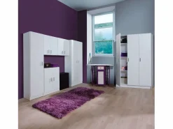Armario escobero multiusos tres puertas cocina 109x180x37 cm^ Discount