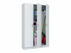 Armario escobero multiusos tres puertas cocina 109x180x37 cm^ Discount