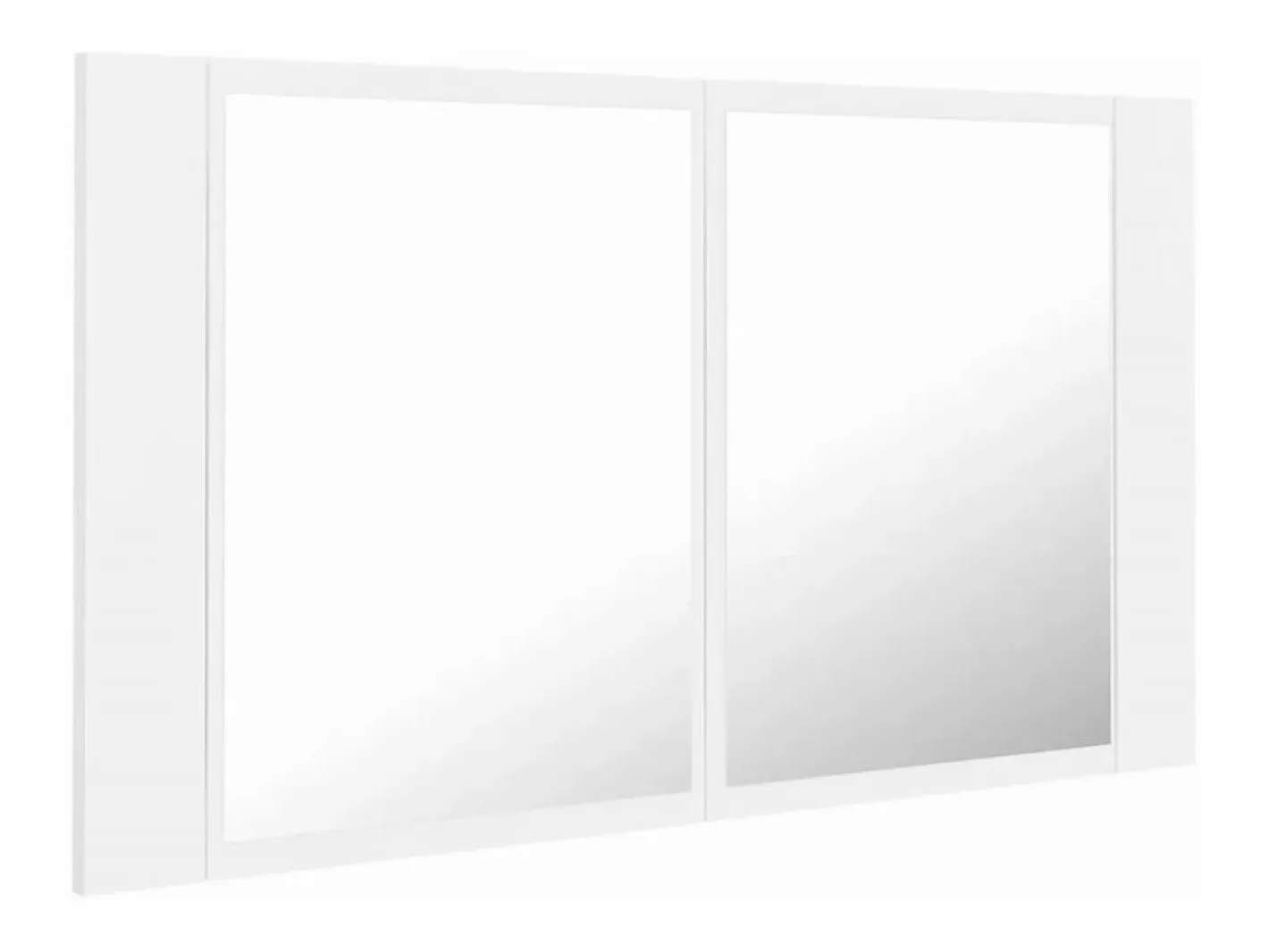 Armario espejo de baño con luz LED acrílico 80x12x45 cm^vidaxl Outlet