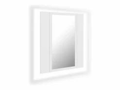 Armario espejo de baño con luz LED acrílico 40x12x45 cm ES265180^ Outlet