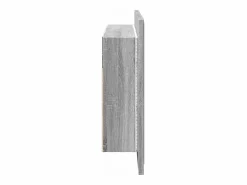 Armario espejo de baño con luz LED acrílico 80x12x45 cm^vidaxl